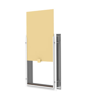 Glass Patio & Deluxe Aluminum Pet Door - Locking Panel