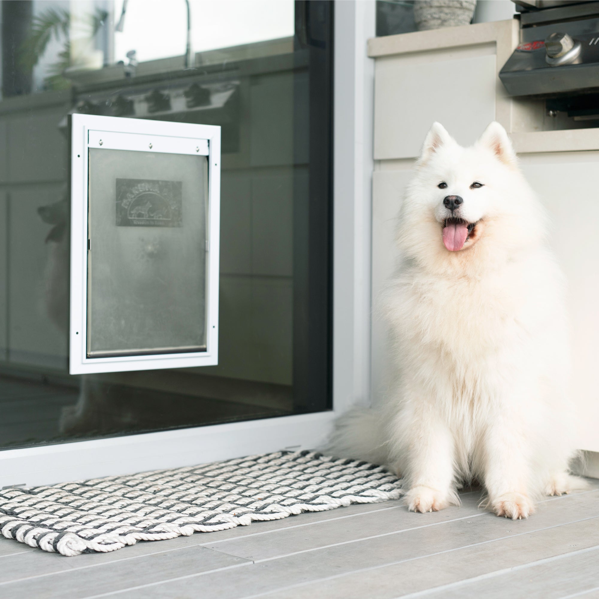 Deluxe Aluminum Pet Door - Large